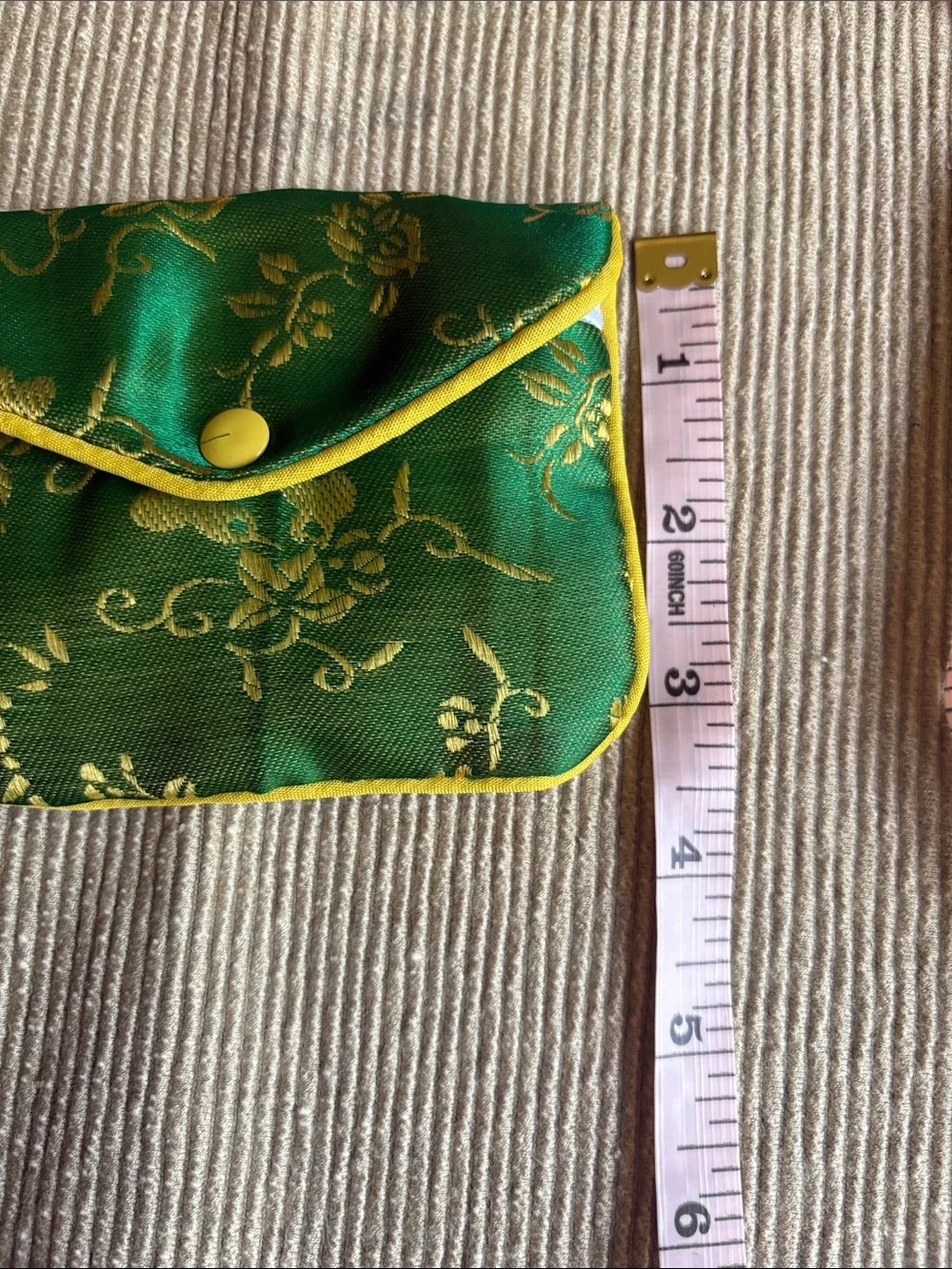 *Lot of 3* Floral Chinese Fabric Jewelry Pouches